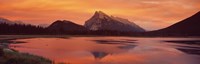 Framed Mt Rundle & Vermillion Lakes Banff National Park Alberta Canada