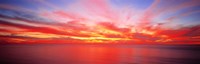 Framed Sunset Pacific Ocean, California, USA