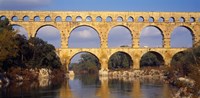 Framed Aqueduct, Pont Du Gard, Provence-Alpes-Cote d'Azur, France