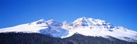 Framed Snow Covered Mountain, Banff National Park Alberta Canada