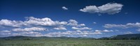 Framed Clouds and meadow, Wyoming, USA