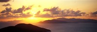 Framed Sunset Virgin Gorda British Virgin Islands