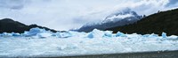 Framed Glacier on a mountain range, Grey Glacier, Torres Del Paine National Park, Patagonia, Chile