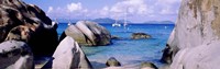 Framed Boulders on a coast, The Baths, Virgin Gorda, British Virgin Islands