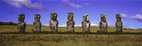 Framed Moai Easter Island Chile