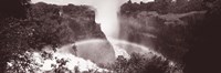 Framed Victoria Falls Zimbabwe Africa (black and white)