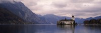 Framed Fort on an island in a lake, Schloss Ort, Traunsee, Gmunden, Upper Austria, Austria