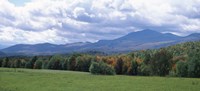 Framed Clouds over a grassland, Mt Mansfield, Vermont, USA