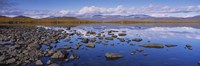 Framed Rocks and pebbles in a lake, Torne Lake, Lapland, Sweden