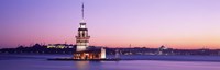Framed Sunset Lighthouse Istanbul Turkey