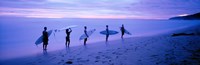 Framed Surfers on Beach Costa Rica
