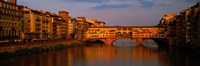 Framed Ponte Vecchio Arno River Florence Italy