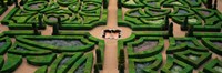 Framed Villandry Chateau Gardens, Loire Valley, Indre-Et-Loire, Villandry, France