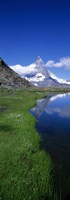Framed Reflection Of Mountain In Water, Riffelsee, Matterhorn, Switzerland