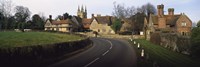 Framed Houses along a road, Penhurst, Kent, England