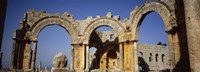 Framed Old ruins of a church, St. Simeon Church, Aleppo, Syria