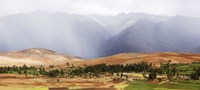 Framed Clouds over mountains, Andes Mountains, Urubamba Valley, Cuzco, Peru
