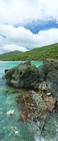 Framed Rocks in the sea, Jumbie Bay, St John, US Virgin Islands