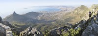 Framed High angle view of a coastline, Table Mountain, Cape town, South Africa