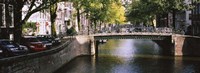 Framed Bridge across a channel, Amsterdam, Netherlands