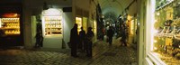 Framed Group of people in a market, Medina, Sousse, Tunisia