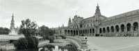 Framed Fountain in front of a building, Plaza De Espana, Seville, Seville Province, Andalusia, Spain