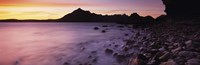 Framed Rocks on the beach, Elgol Beach, Elgol, looking towards Cuillin Hills, Isle Of Skye, Scotland