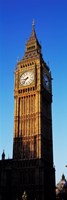 Framed Low angle view of a clock tower, Big Ben, Houses of Parliament, London, England