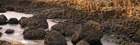 Framed Basalt columns of Giant's Causeway, Antrim Coast, Northern Ireland.