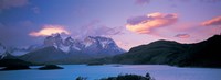 Framed Clouds over mountains, Towers of Paine, Torres del Paine National Park, Chile