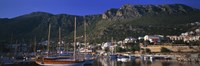 Framed Boats at a marina, Kas, Antalya Province, Turkey
