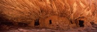 Framed House Of Fire in orange, Anasazi Ruins, Mule Canyon, Utah, USA