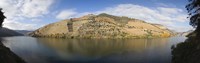Framed Vineyards at the riverside, Cima Corgo, Duoro River, Douro Valley, Portugal