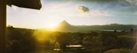 Framed Volcano in a forest, Arenal Volcano, Alajuela Province, Costa Rica