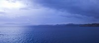Framed Rain storm in the sea, Bodrum, Mugla Province, Aegean Region, Turkey