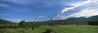 Framed Hot Air Balloon Rodeo, Steamboat Springs, Colorado (horizontal)