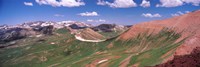 Framed Mountain range, Crested Butte, Gunnison County, Colorado