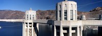 Framed Dam on a river, Hoover Dam, Colorado River, Arizona-Nevada, USA