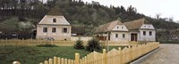 Framed Houses in a village, Biertan, Transylvania, Mures County, Romania