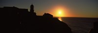 Framed Lighthouse on the coast, Cape Sao Vincente, Sagres, Algarve, Portugal