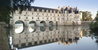 Framed Chateau De Chenonceau, Indre-Et-Loire, Loire Valley, Loire River, Region Centre, France