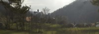 Framed Castle on a hill, Bran Castle, Transylvania, Romania