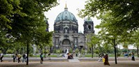 Framed People in a park in front of a cathedral, Berlin Cathedral, Berlin, Germany