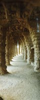 Framed Architectural detail, Park Guell, Barcelona, Catalonia, Spain (vertical)