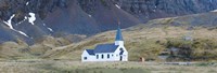 Framed Old whalers church, Grytviken, South Georgia Island