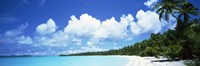 Framed Clouds over an island, Akaiami, Aitutaki, Cook Islands