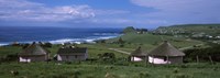 Framed Thatched Rondawel huts, Hole in the Wall, Coffee Bay, Transkei, Wild Coast, Eastern Cape Province, Republic of South Africa