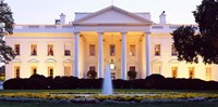 Framed USA, Washington DC, White House, twilight