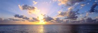 Framed Sunset 7 Mile Beach Cayman Islands Caribbean