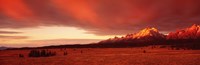 Framed Sunrise Grand Teton National Park WY